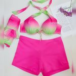 مایو بیکینی کاپدار فنردار گره ای وارداتی - تصویر 3
